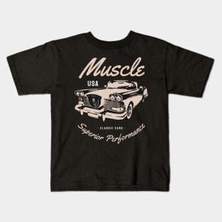muscle usa superior performance Kids T-Shirt